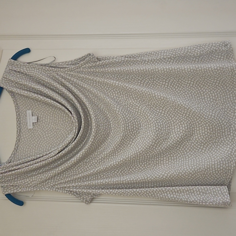 Charter Club Gray Patterned Top